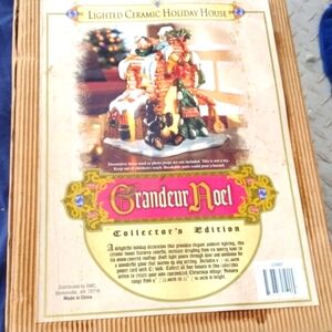 Lighted Ceramic Holiday House